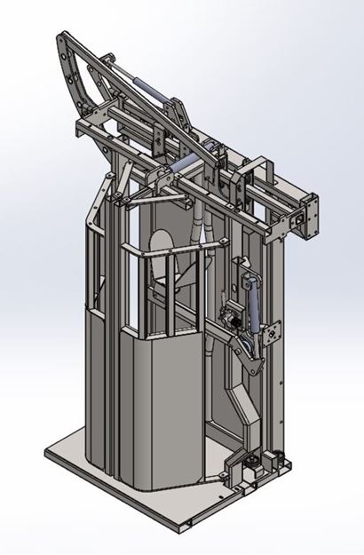 Image sur Porte PM 95 renforcée hydraulique avec lève-tête